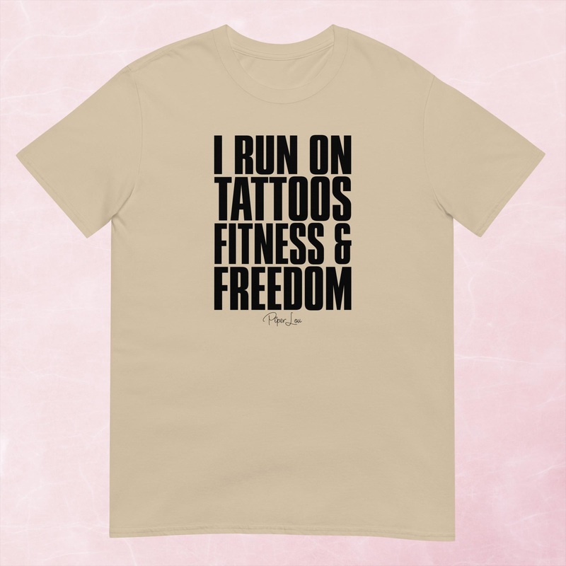 Tattoos Fitness Freedom Graphic Tee