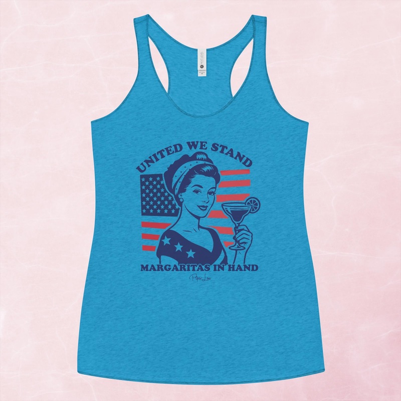 United We Stand, Margaritas In Hand Graphic Tank Top