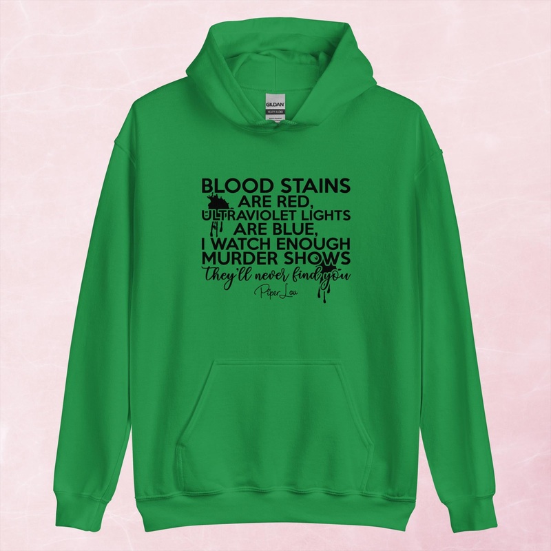 Blood Stains Are Red Graphic Hoodie