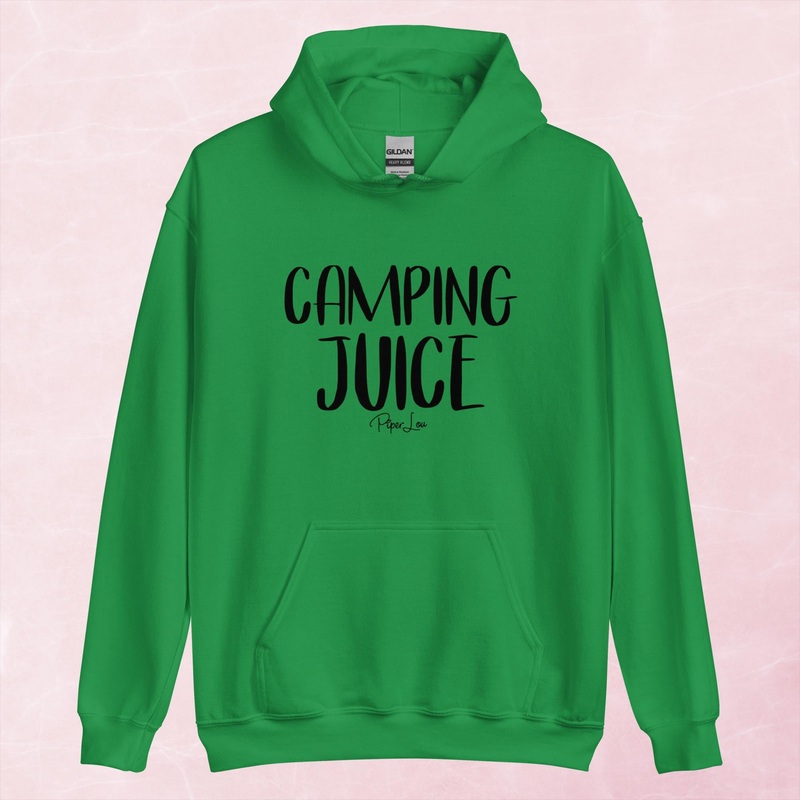 Camping Juice Graphic Hoodie|Red|Heliconia|Irish Green|Orange|Military Green|Carolina Blue|Gold|Sand|Light Pink|Ash|White|S|M|L|XL|2XL|3XL|4XL|5XL
