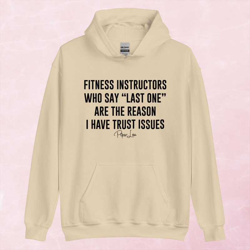 Fitness Instrcutors Trust Issues Graphic Hoodie