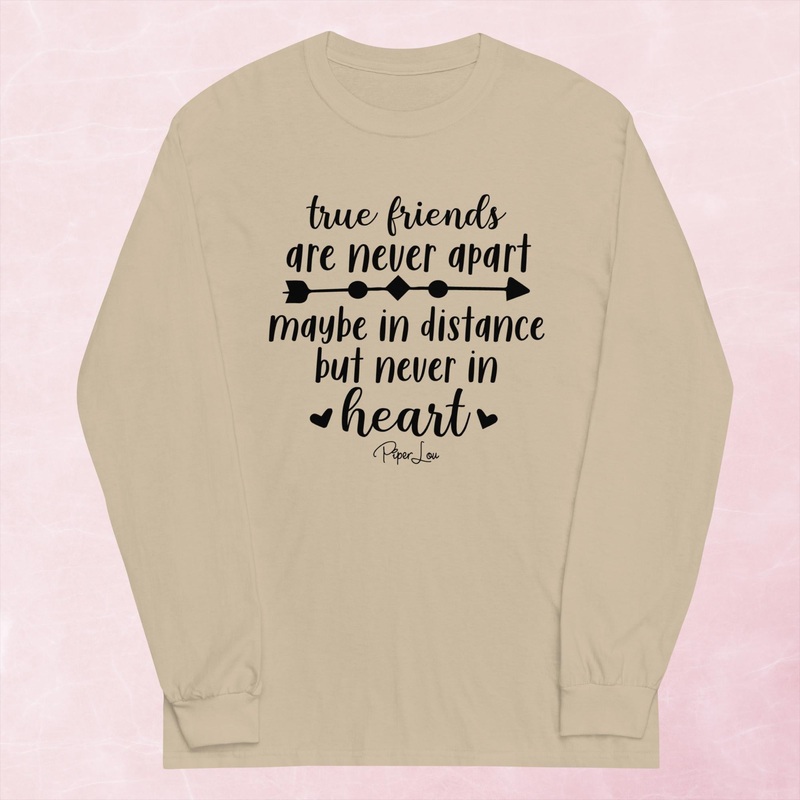 True Friends Are Never Apart Graphic Long Sleeve Tee
