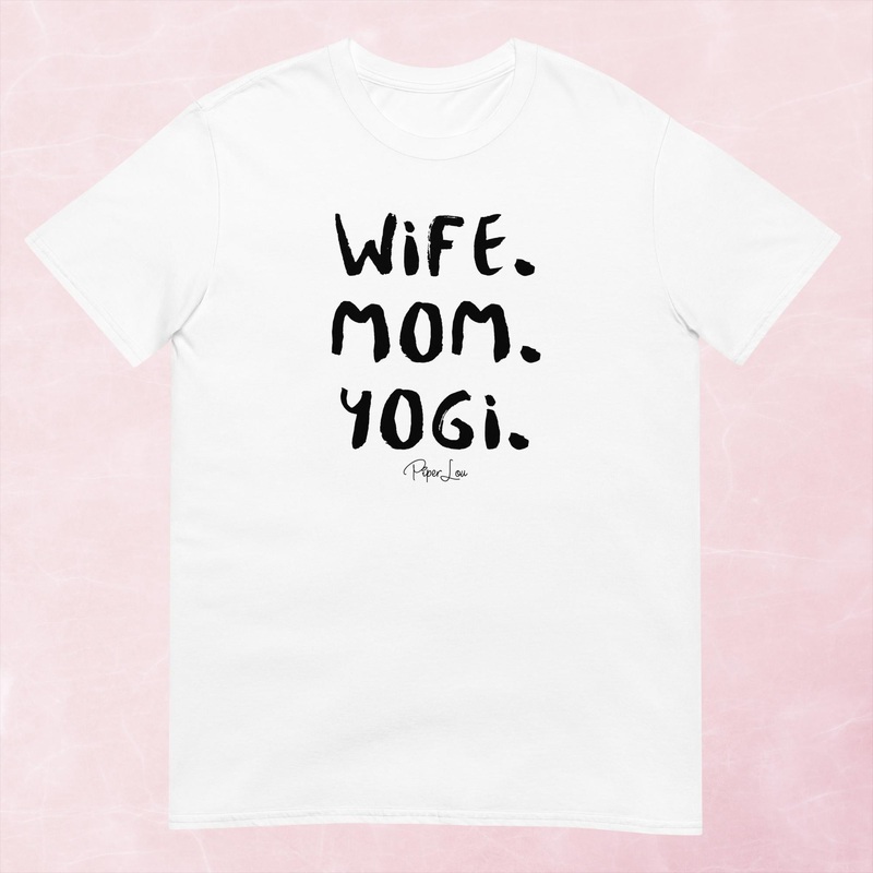 Wife Mom Yogi Graphic Tee|Heather Red|Tropical Blue|Sand|Light Blue|Sport Grey|Cornsilk|White|S|M|L|XL|2XL|3XL