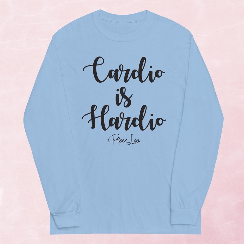 Cardio Is Hardio Graphic Long Sleeve Tee