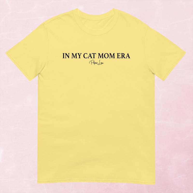 Cat Mom Era Graphic Tee|Heather Red|Tropical Blue|Sand|Light Blue|Sport Grey|Cornsilk|White|S|M|L|XL|2XL|3XL