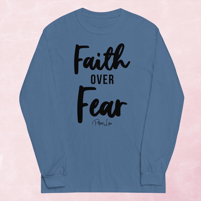 Faith Over Fear Graphic Long Sleeve Tee