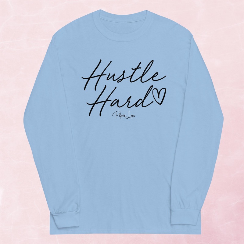 Hustle Hard Graphic Long Sleeve Tee