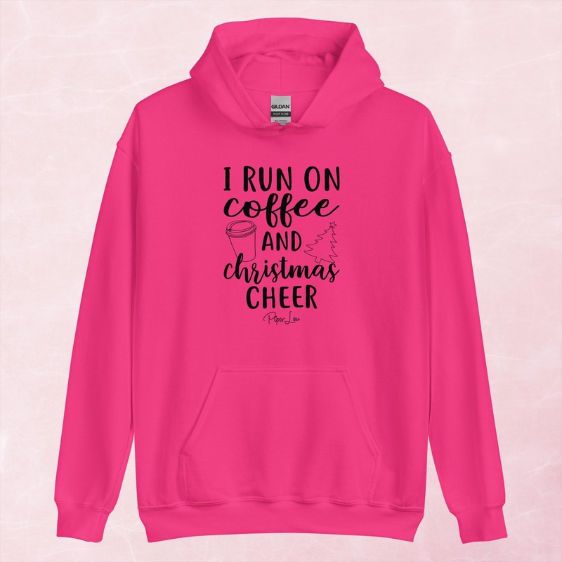 I Run On Coffee And Christmas Cheer Graphic Hoodie
