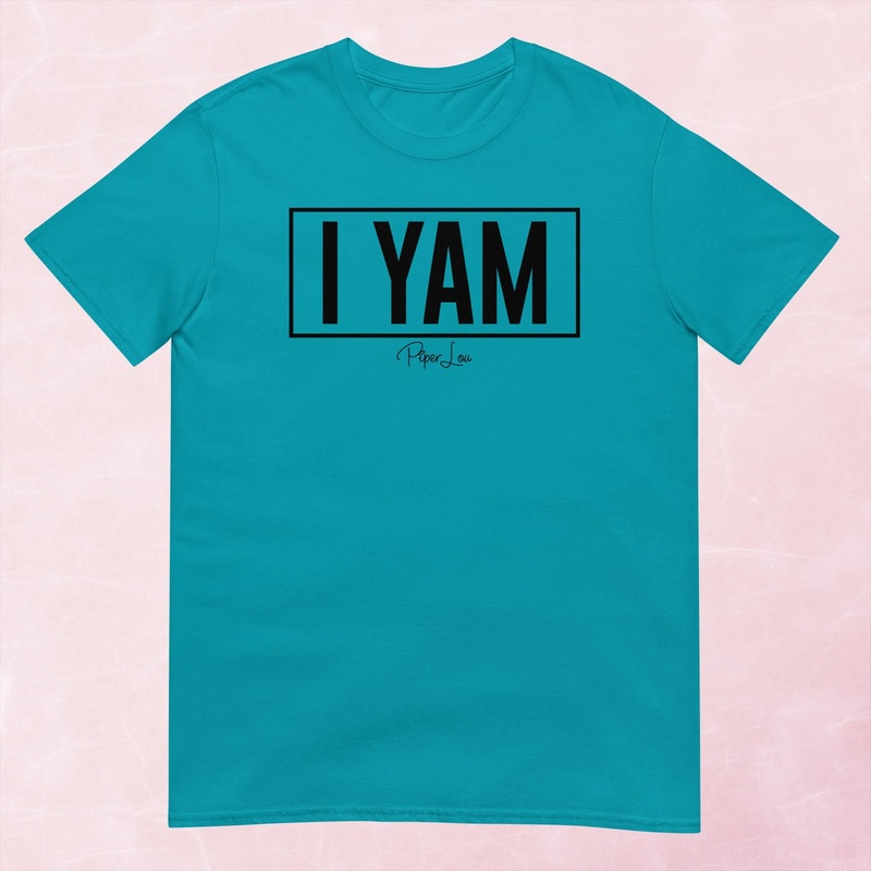 I Yam Graphic Tee|Heather Red|Tropical Blue|Sand|Light Blue|Sport Grey|Cornsilk|White|S|M|L|XL|2XL|3XL