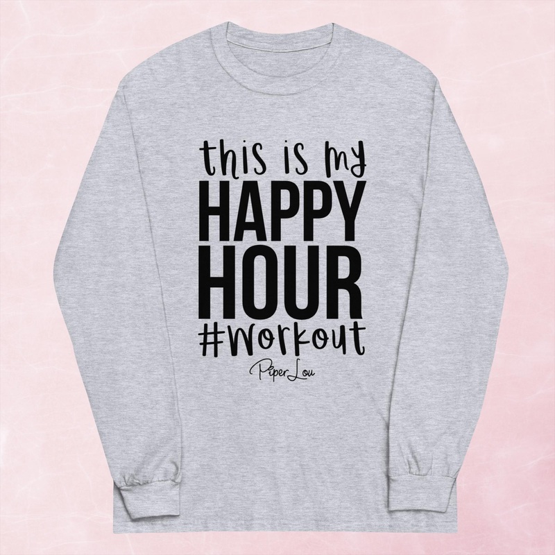 This Is My Happy Hour Graphic Long Sleeve Tee