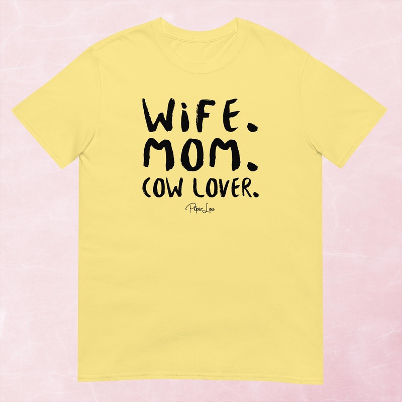 Wife Mom Cow Lover Graphic Tee