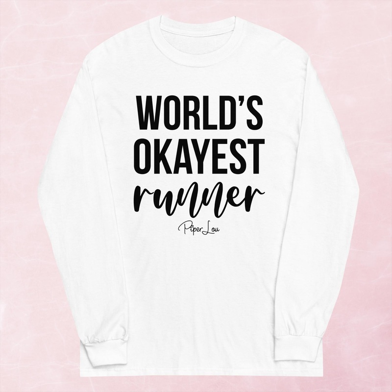 World’s Okayest Runner Graphic Long Sleeve Tee