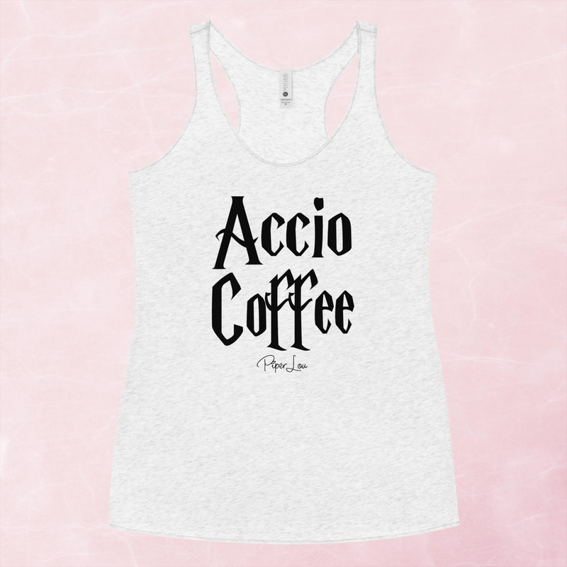 Accio Coffee Graphic Tank Top|Purple Rush|Vintage Red|Vintage Turquoise|Heather White|XS|S|M|L|XL