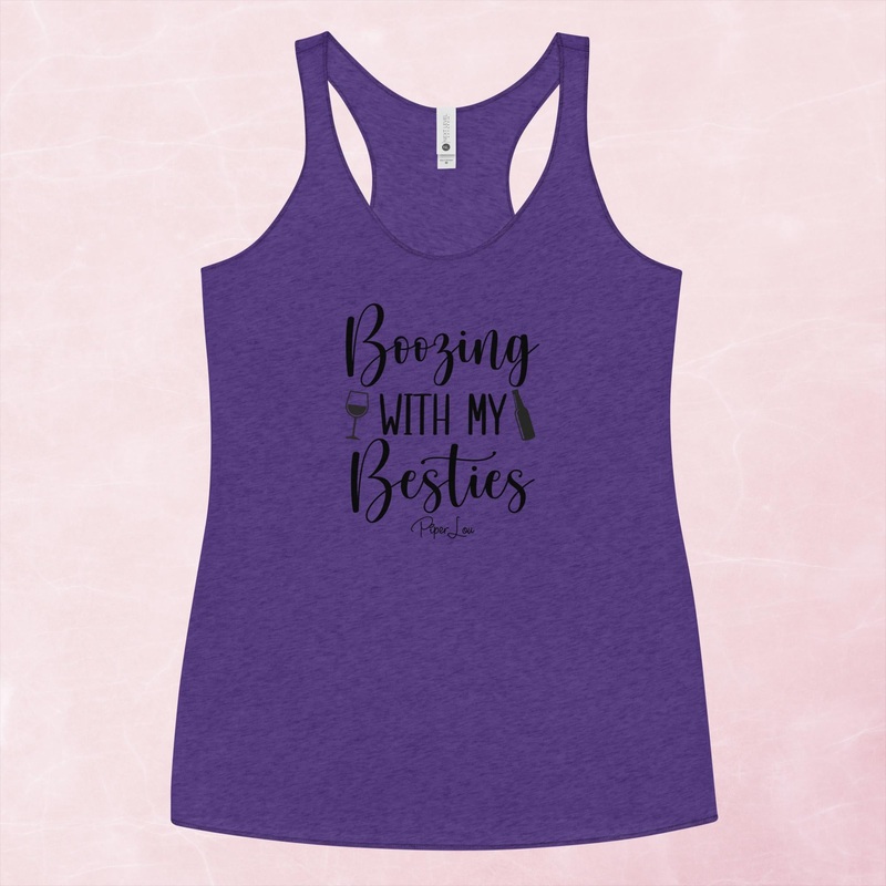 Boozing With My Besties Graphic Tank Top