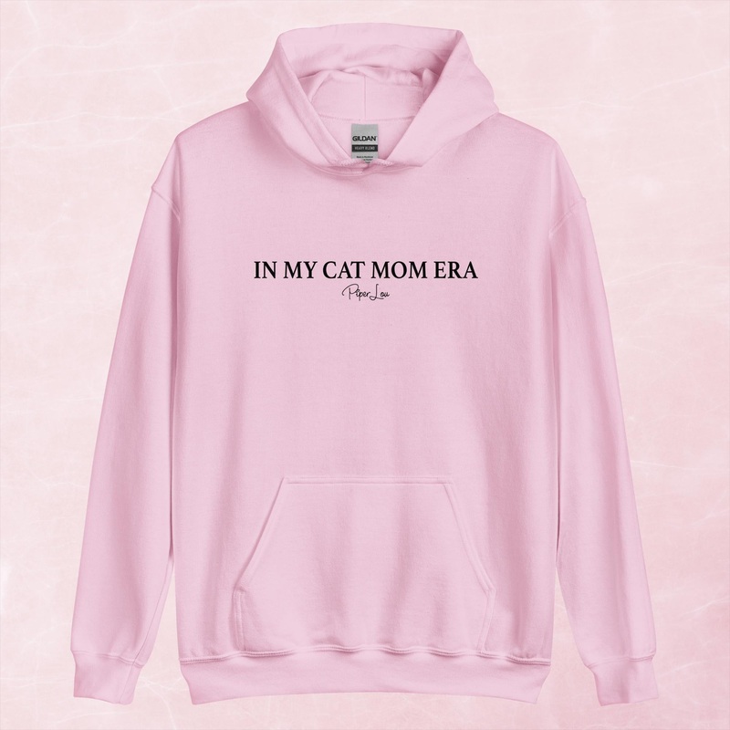 Cat Mom Era Graphic Hoodie|Red|Heliconia|Irish Green|Orange|Military Green|Carolina Blue|Gold|Sand|Light Pink|Ash|White|S|M|L|XL|2XL|3XL|4XL|5XL