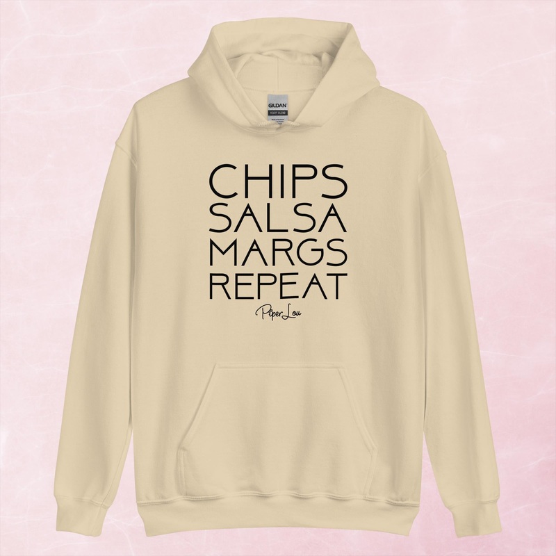 Chips Salsa Margs Repeat Graphic Hoodie