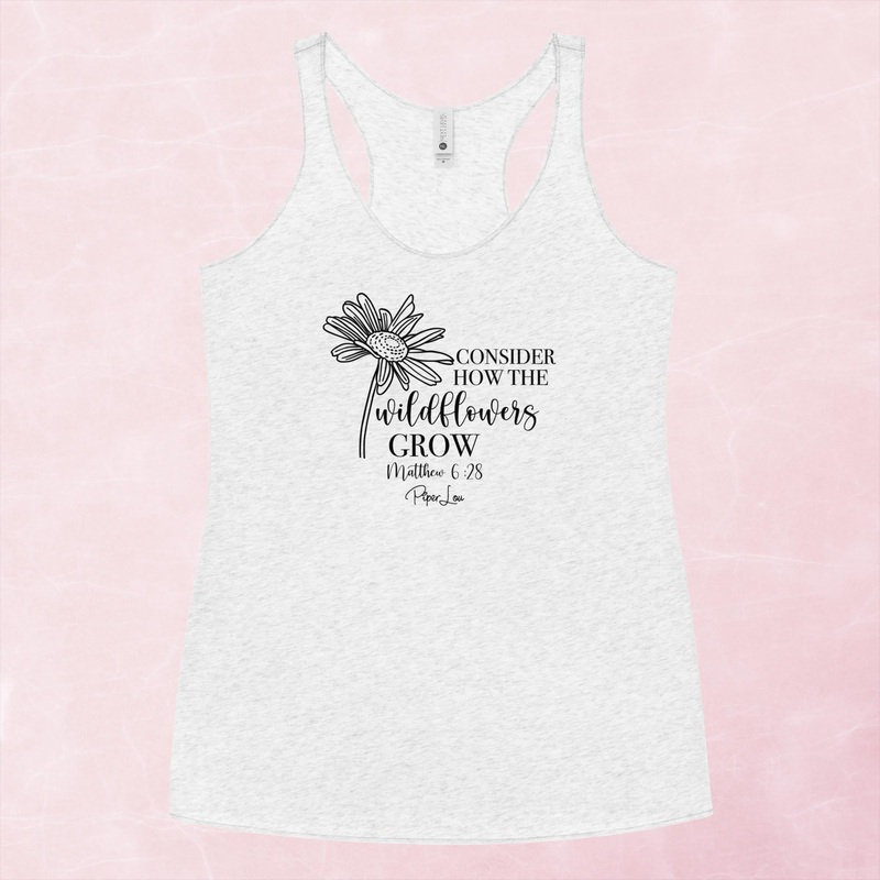 Consider How The Wildflowers Grow Graphic Tank Top