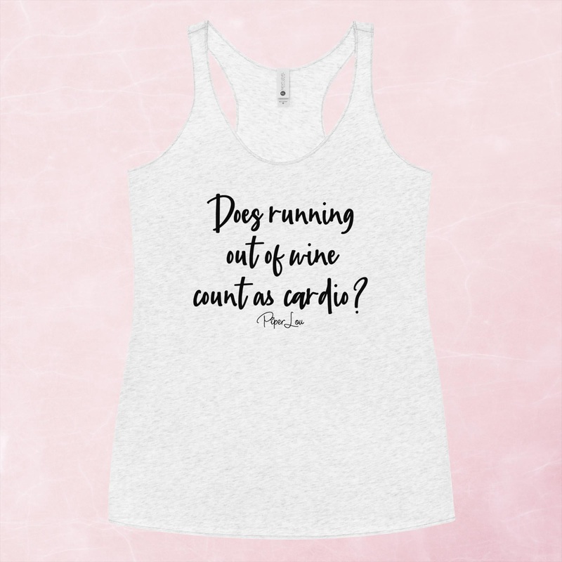 Does Running Out Of Wine Count As Cardio Graphic Tank Top