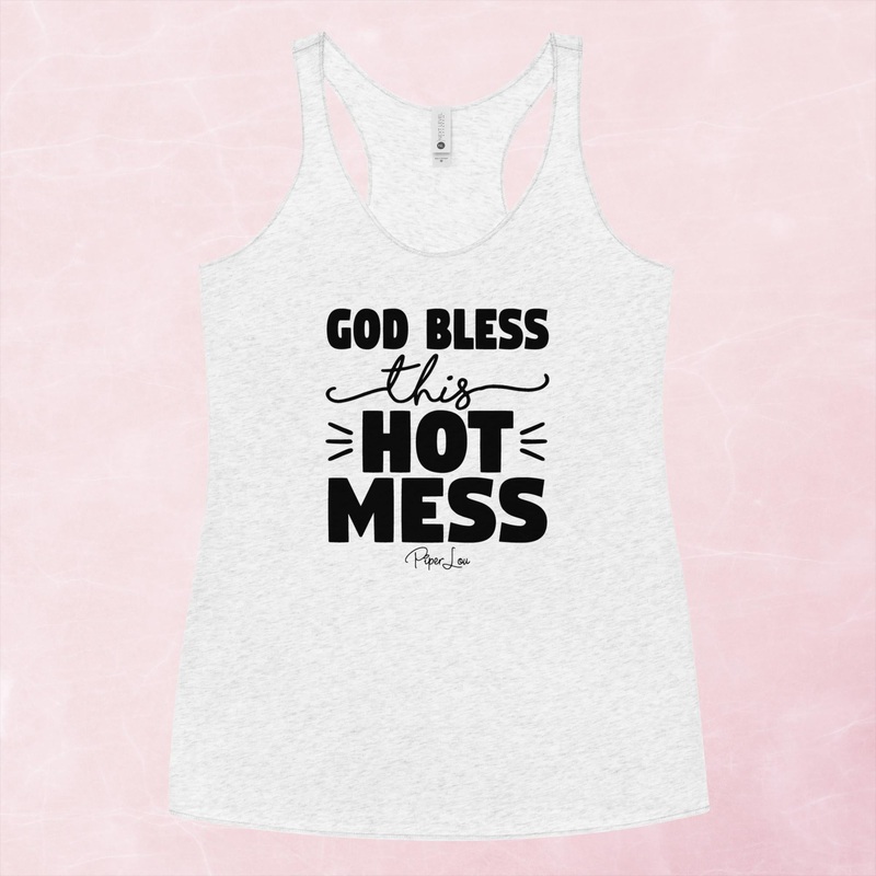 God Bless This Hot Mess Graphic Tank Top