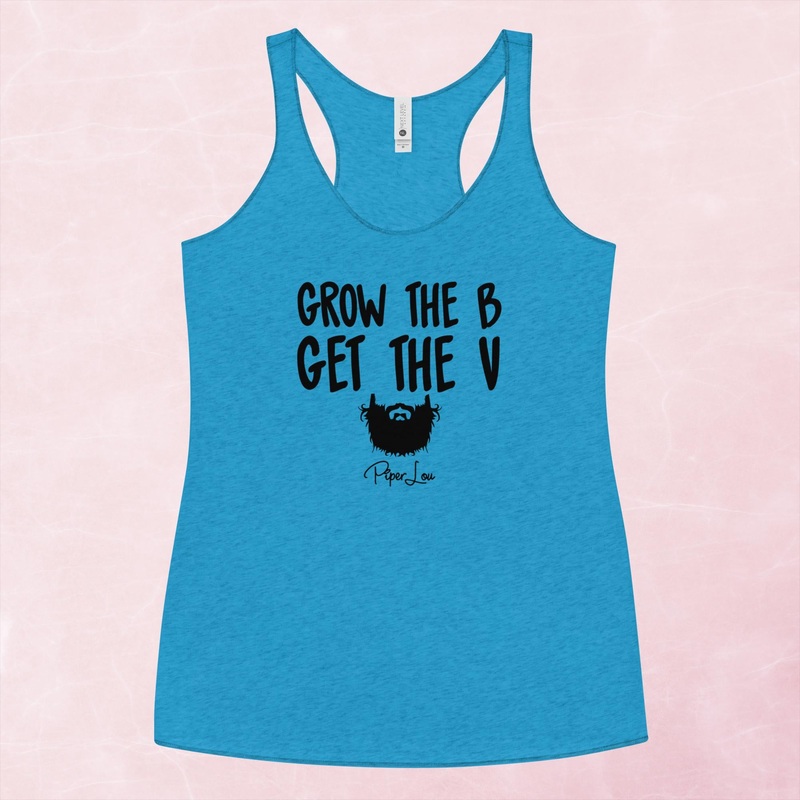 Grow The B Graphic Tank Top|Purple Rush|Vintage Red|Vintage Turquoise|Heather White|XS|S|M|L|XL