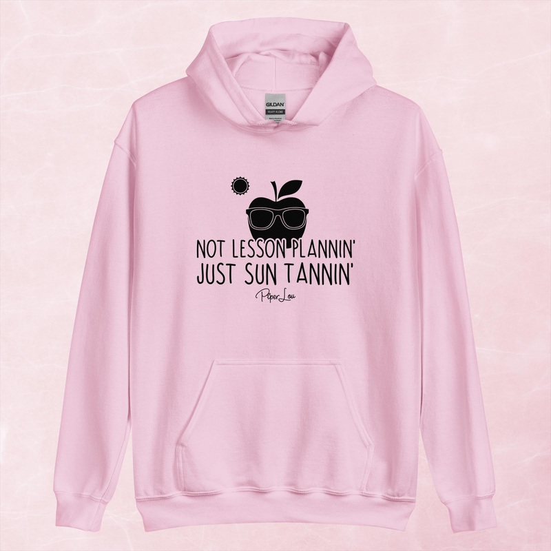 Not Lesson Planning Just Sun Tanning Graphic Hoodie