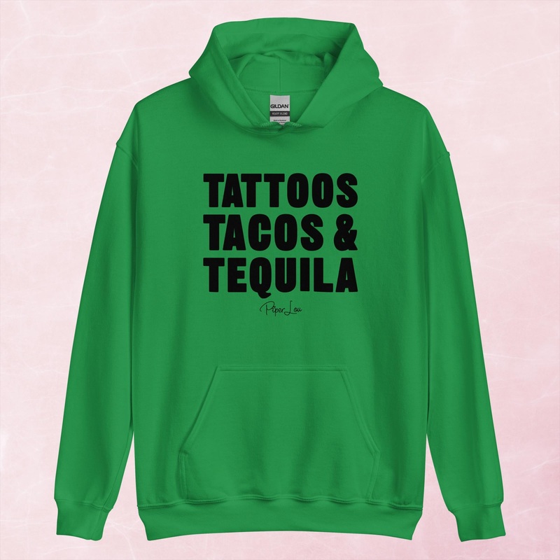 Tattoos Tacos And Tequila Graphic Hoodie