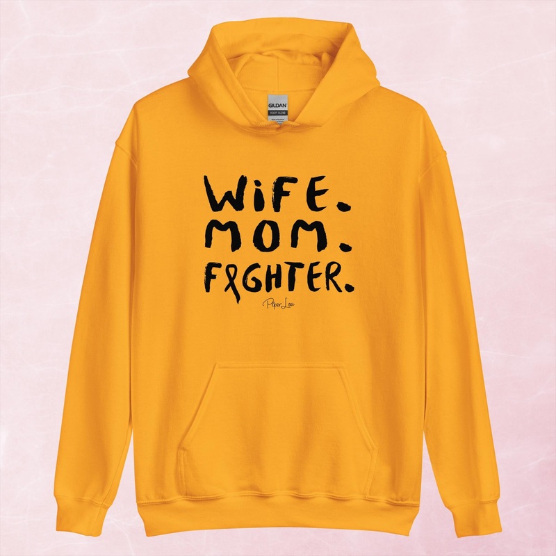 Wife Mom Fighter Graphic Hoodie