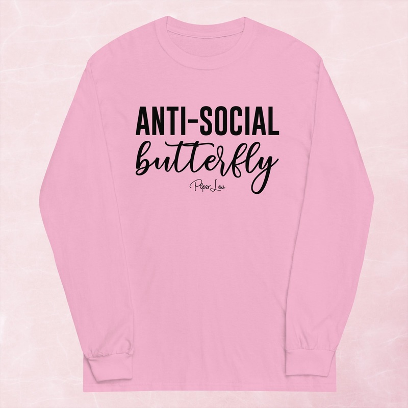 Antisocial Butterfly Graphic Long Sleeve Tee