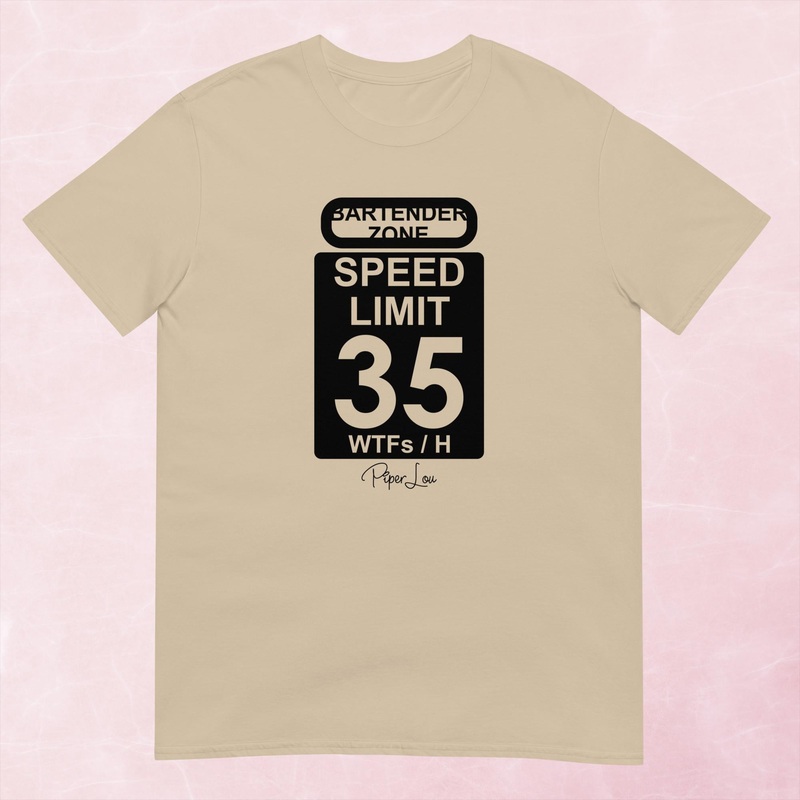 Bartender Zone Graphic Tee|Heather Red|Tropical Blue|Sand|Light Blue|Sport Grey|Cornsilk|White|S|M|L|XL|2XL|3XL