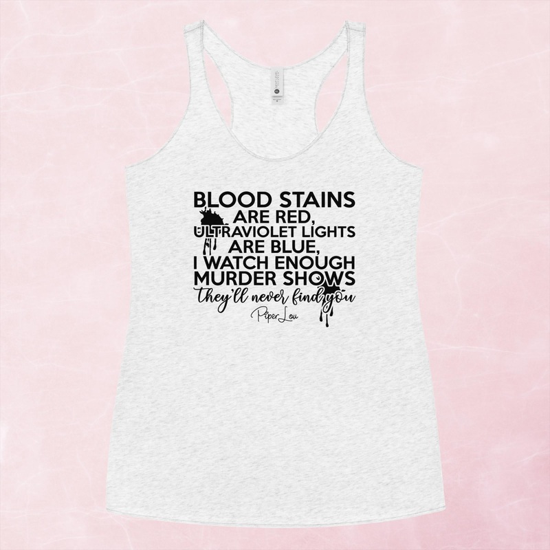 Blood Stains Are Red Graphic Tank Top