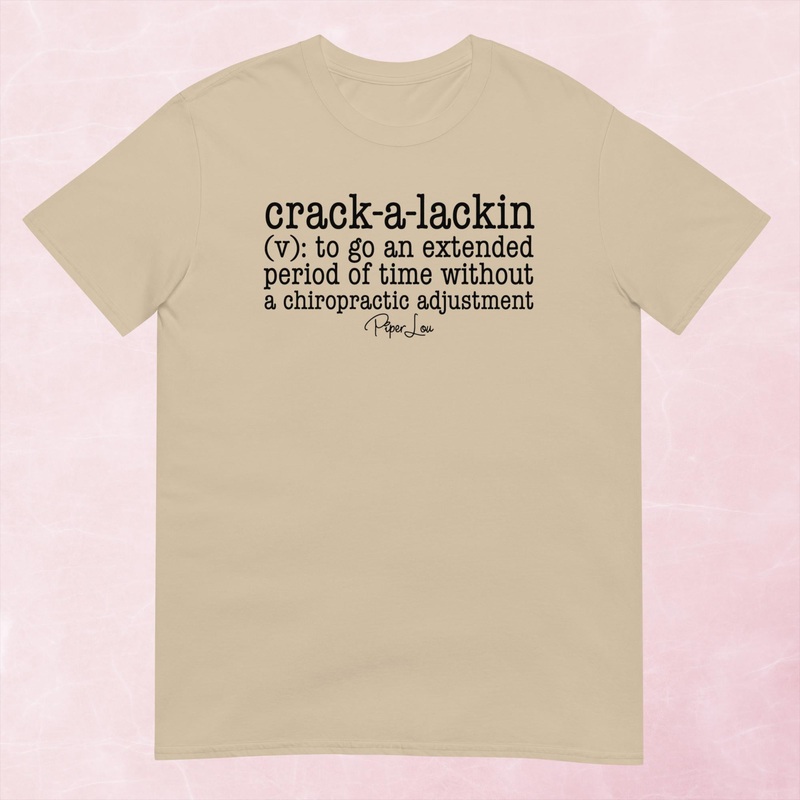 Crack A Lackin Graphic Tee|Heather Red|Tropical Blue|Sand|Light Blue|Sport Grey|Cornsilk|White|S|M|L|XL|2XL|3XL