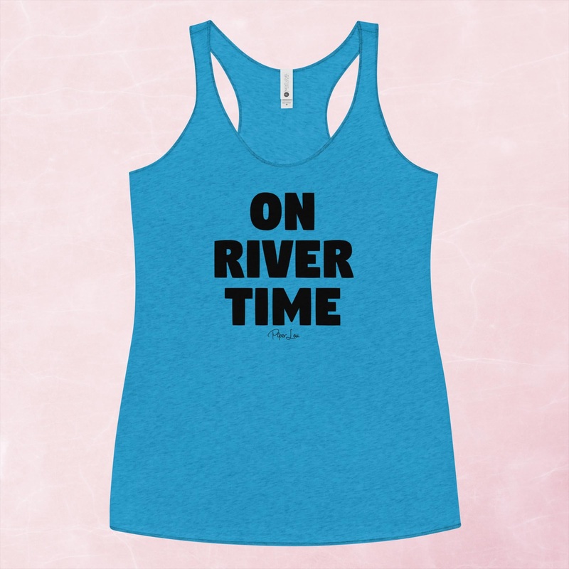 On River Time Graphic Tank Top