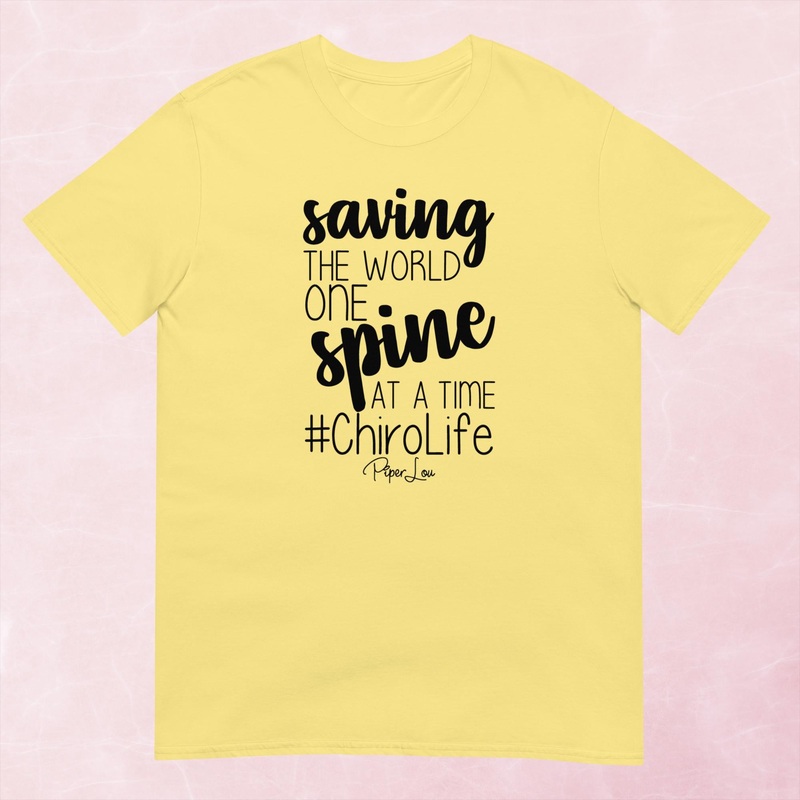 Saving The World One Spine At A Time Graphic Tee