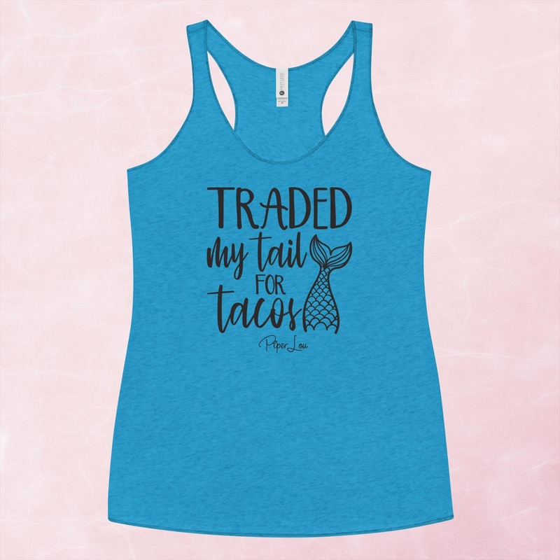 Traded My Tail For Tacos Graphic Tank Top