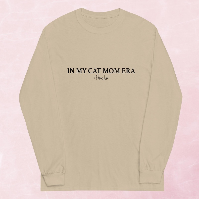 Cat Mom Era Graphic Long Sleeve Tee