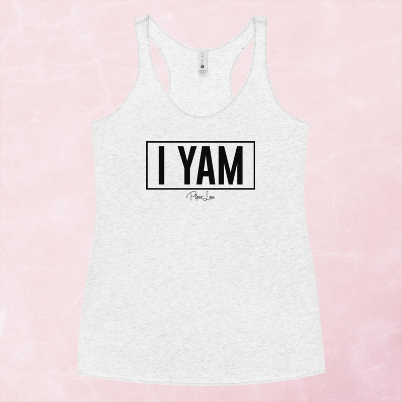 I Yam Graphic Tank Top|Purple Rush|Vintage Red|Vintage Turquoise|Heather White|XS|S|M|L|XL