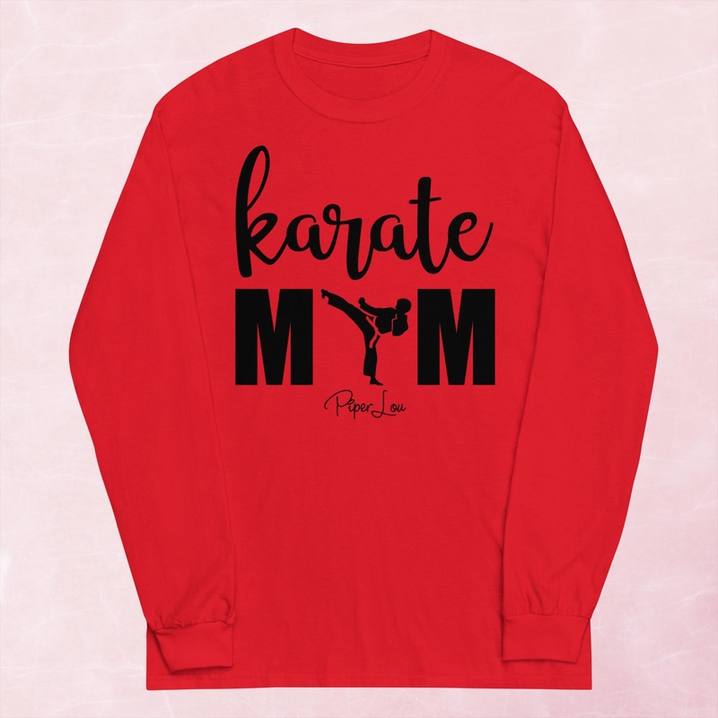Karate Mom Graphic Long Sleeve Tee