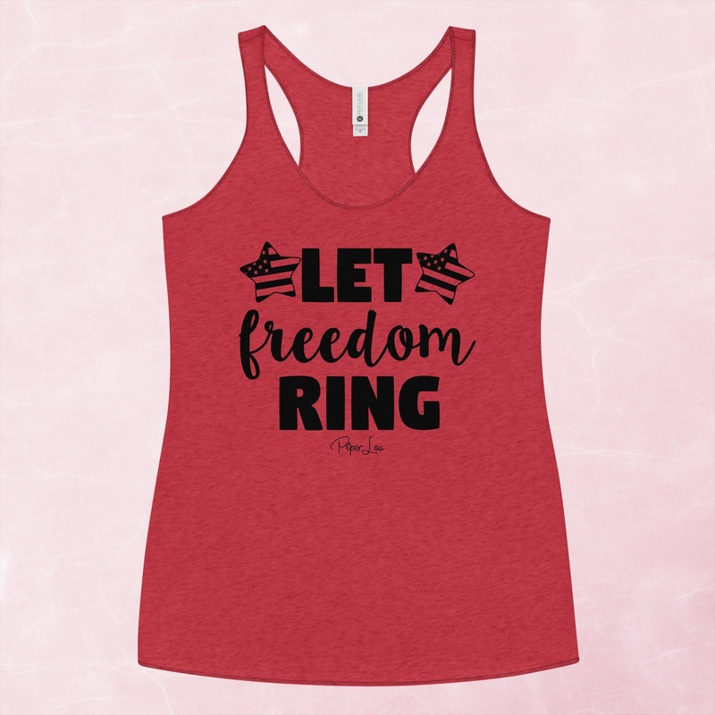 Let Freedom Ring Cute Graphic Tank Top