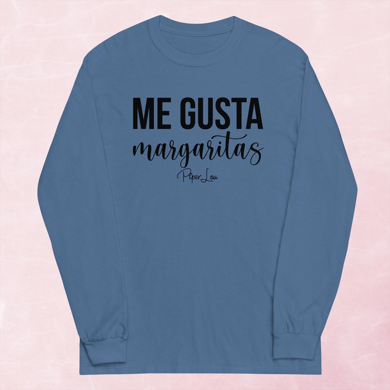 Me Gusta Margaritas Graphic Long Sleeve Tee