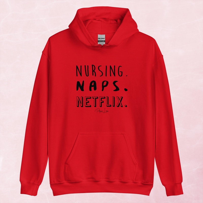 Nursing Naps Netflix Graphic Hoodie