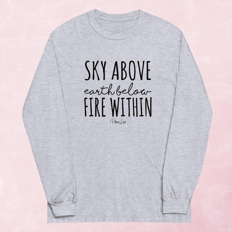 Sky Above Earth Below Graphic Long Sleeve Tee