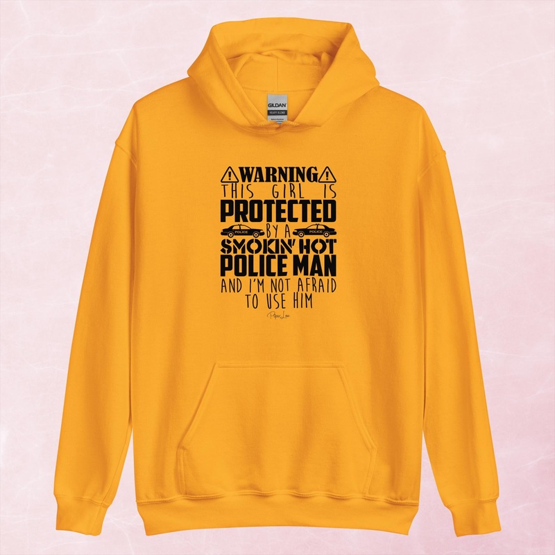 Warning This Girl Is Protected By A Policeman Graphic Hoodie