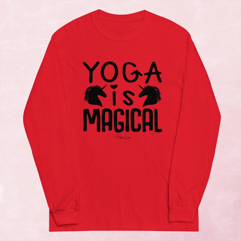 Yoga Is Magical Graphic Long Sleeve Tee