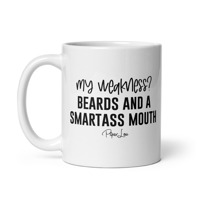 Beards & A Smartass Mouth Ceramic Coffee Mug