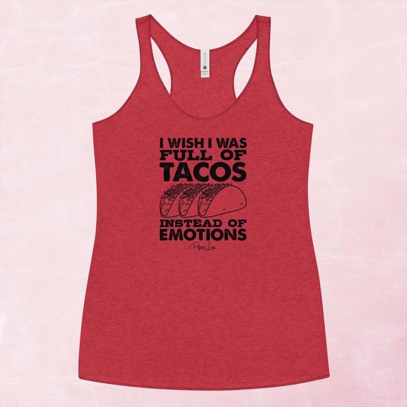 I Wish I Was Full Of Tacos Graphic Tank Top