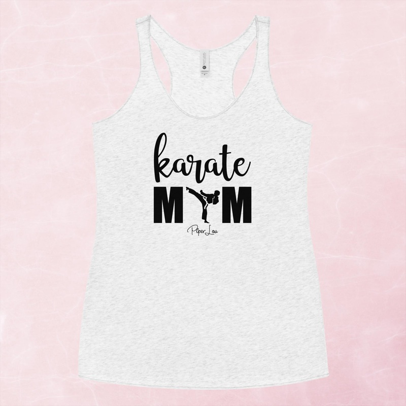 Karate Mom Graphic Tank Top|Purple Rush|Vintage Red|Vintage Turquoise|Heather White|XS|S|M|L|XL