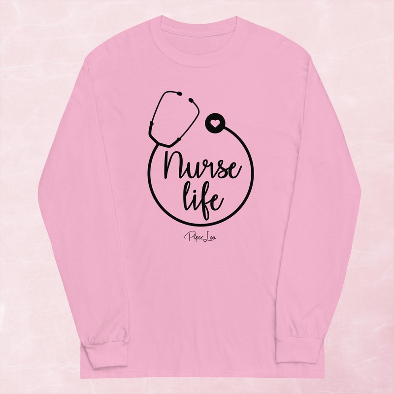 Nurse Life Graphic Long Sleeve Tee