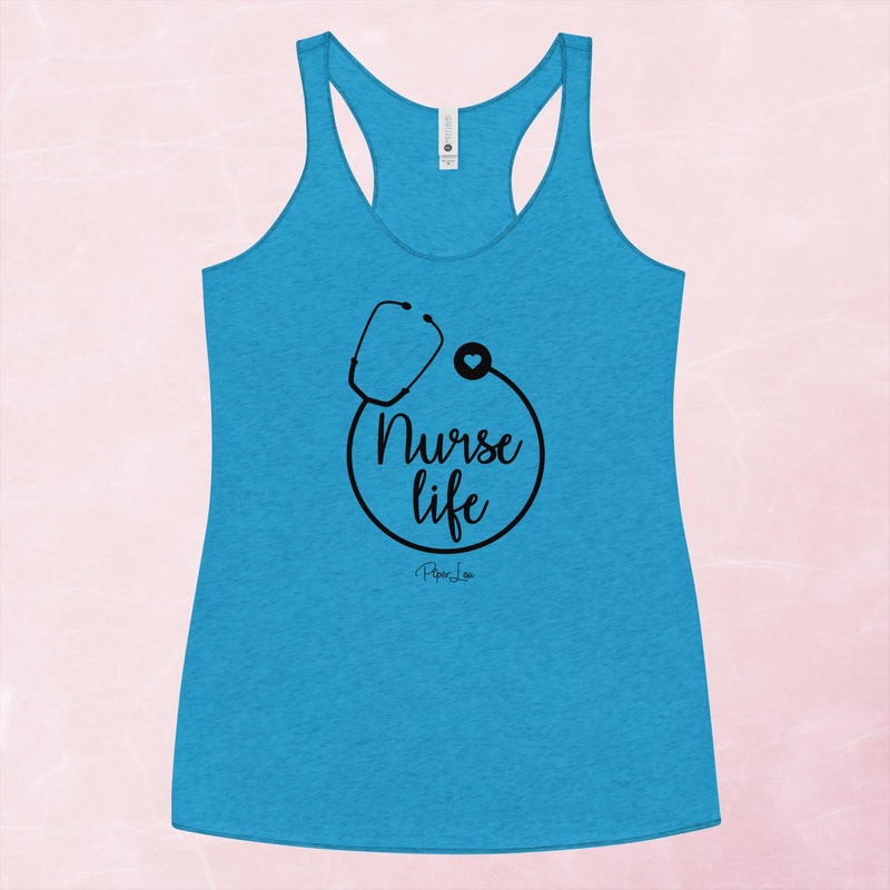Nurse Life Graphic Tank Top|Purple Rush|Vintage Red|Vintage Turquoise|Heather White|XS|S|M|L|XL