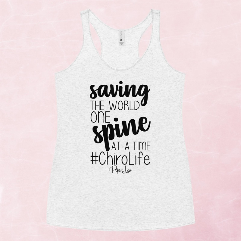 Saving The World One Spine At A Time Graphic Tank Top