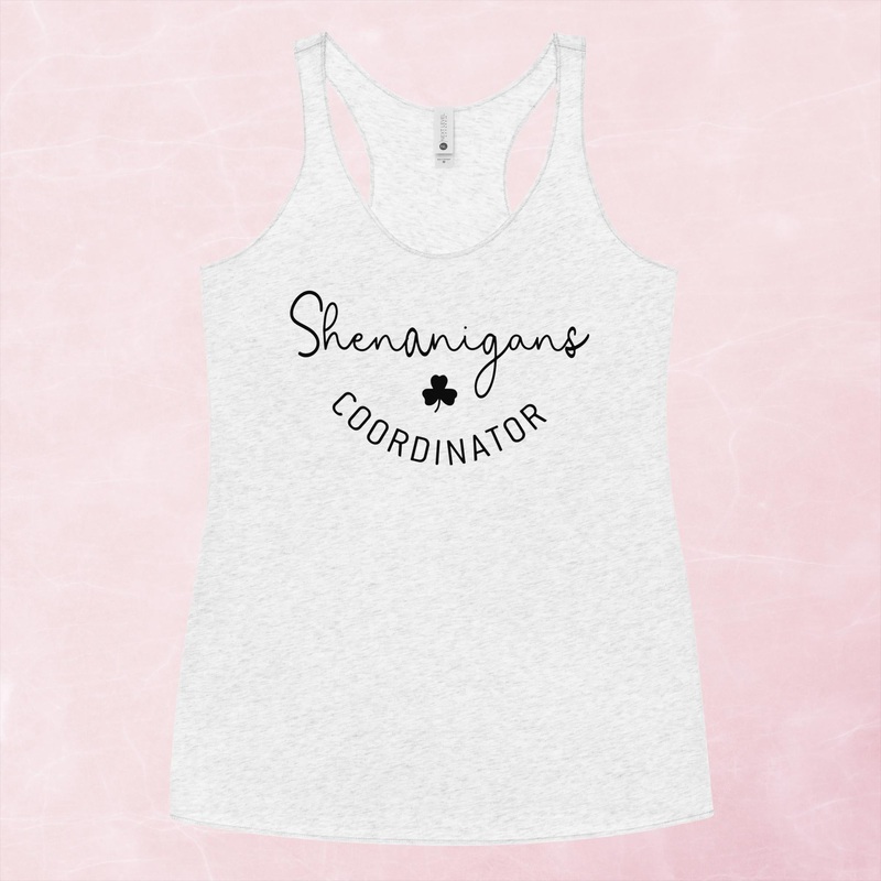 Shenanigans Graphic Tank Top|Purple Rush|Vintage Red|Vintage Turquoise|Heather White|XS|S|M|L|XL